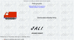 Desktop Screenshot of jali.cz